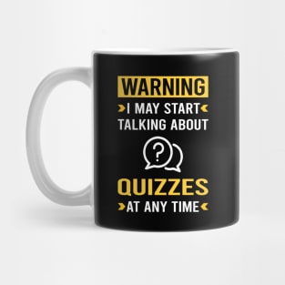 Warning Quizzes Quiz Mug